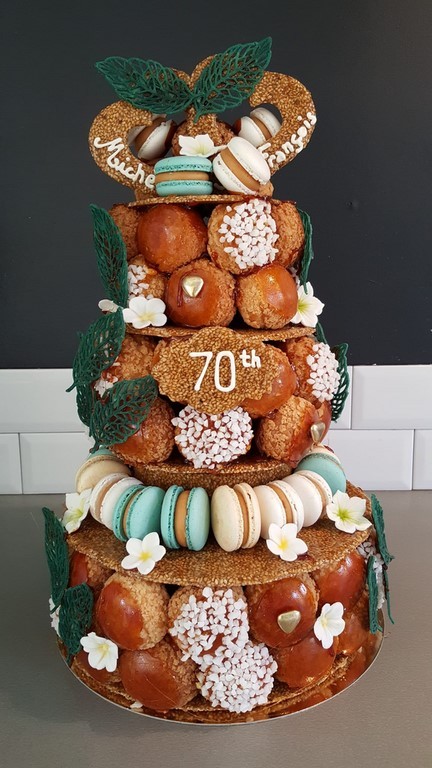 Wedding Cake Choux choux craquelin garni d'une crème patissière