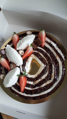Roll cake Nutella Vanille