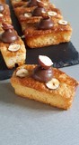 Financier Noisette et Chocolat Financier avec une touche de noisette et ganache chocolat