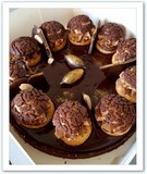 Tarte Choux Craquelin Chocolat tonka sablé breton cacao garni ganache chocolat noir tonka et choux craquelin chantilly